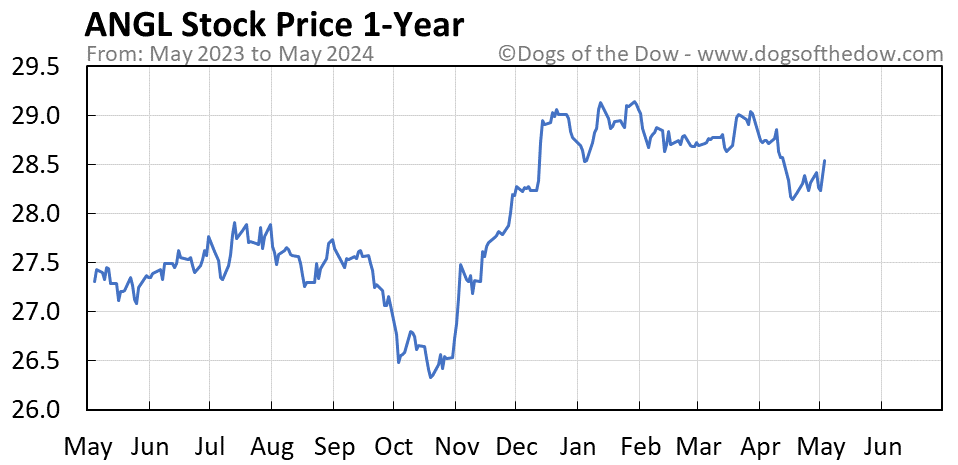 ANGL 1-year stock price chart